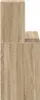 A close-up side view of a wooden shelf unit. Náhled obrázku produktu
