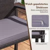 Rattanbank für den Außenbereich, Terrassensofa für 2 Produktbild-Vorschau 6