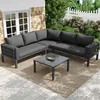 MERAX Gartenlounge-Set Sitzgruppe für 4-5 Personen, 4-tlg, Produktbild-Vorschau 1