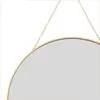 "MISOU Spiegel Rond mit Ophangketting Wandspiegel Gold Produktbild-Vorschau 5