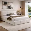 Home Collective Polsterbett Doppelbett 160x200 cm Samt Produktbild-Vorschau 1