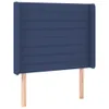 The Living Store Kopfteil mit Ohren Blau 103x16x118/128 cm Produktbild-Vorschau 2
