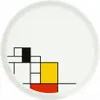 Konitz Teller Coup, diameter 20 cm, Hommage aan Mondrian, Productafbeelding-voorbeeld 2