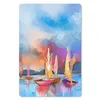 MuchoWow® Mauspad Mousepad Malerei - Boote - Wasser 40x60 Produktbild-Vorschau 1