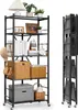 VEVOR 5 étages, étagères pliables avec roulettes, 38 x 71 x Voir les images du produit 1