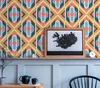 Profhome 395314-GU Tapeta retro Geometryczna niebieska Podgląd zdjęcia produktu 5
