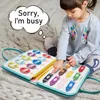 Jouets éducatifs Busy Board en feutre pour enfants, planche Voir les images du produit 6