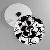 Wanduhr - Rund - Glasuhr - Abstraktion modern - 40x40cm - Produktbild-Vorschau 2