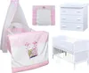 Baby-Delux Babyzimmer Babybett Wickelkommode Weiss Produktbild-Vorschau 1