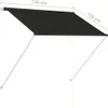 vidaXL Einziehbare Markise 150×150 cm Anthrazit Produktbild-Vorschau 8