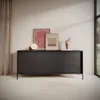 AX LIVING Trentinis 187 2T3S Schwarze große Kommode 187,1 Produktbild-Vorschau 10