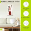 ARTland Leinwandbild Die schöne in Rot Größe: 75x150 cm Produktbild-Vorschau 2