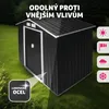 Zahradní přístřešek se šikmou střechou - šedý/bílý Náhled obrázku produktu 9