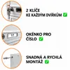 Nástìnné listovní schránky, 10 pøihrádek, šedá RAL 7035, Náhled obrázku produktu 5