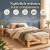 Homestyle4u Holzbett 100 x200 mit Lattenrost Natur Produktbild-Vorschau 31