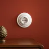 Porcelánová retro zásuvka pod omietku I PR1 biela Náhľad obrázku produktu 4