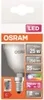 The image shows the packaging of an OSRAM LED light bulb. Anteprima dell’immagine prodotto