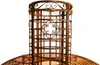 A metal garden bench with a cylindrical trellis structure. Produktbild-Vorschau