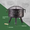 Vonhaus Feuerstelle aus Stahl mit Geometrischer Design für Produktbild-Vorschau 3
