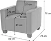 Sessel Loungesessel Moncalieri  creme Produktbild-Vorschau 2