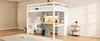 Lit mezzanine 140 x 200 cm avec escalier, blanc | Lit Voir les images du produit 18