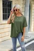 ASKSA Damen T-Shirt Sommer Kurzarm Oversized Rundhals Produktbild-Vorschau 5