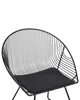 BELIANI Stuhl 2er Set Schwarz Metall/Kunstleder 2 x Produktbild-Vorschau 8