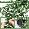 set di 3 piante artificiali sospese in vaso 55-85cm Anteprima dell’immagine prodotto 3