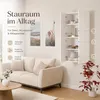 Szafka wisząca do sypialni biała 120x60x34 cm 2 drzwi Podgląd zdjęcia produktu 3