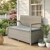 Outsunny Gartenbank Polyrattan 170L 2-Sitzer Sitzbank mit Produktbild-Vorschau 2