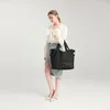 Schwarze Handgepäcktasche für Damen, 40 x 30 x 20 cm, mit Produktbild-Vorschau 3