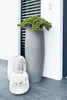 VIVANNO Vase de sol en fibre de verre MAGNUM rond, gris Voir les images du produit 2