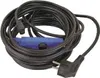 A coiled black electrical cable with a blue inline switch and a European-style plug. Náhľad obrázku produktu
