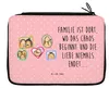 Mr. & Mrs. Panda Federtasche Igel Familie - Rot Pastell - Produktbild-Vorschau 1