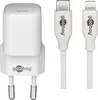 Goobay Ladekabel mit Adapter weiß Kabellänge 1.0 m 20 Watt Produktbild-Vorschau 2