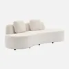 sweeek - Organisches Sofa, 3-Sitzer, Bouclette - Weiß Produktbild-Vorschau 3