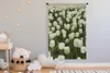 MuchoWow® Wandteppich Wandbehang Weiße Tulpen auf einem Produktbild-Vorschau 3