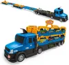Großer Lkw mit Rennbahn - 2 in 1 - für Kinder - Spielzeug - Produktbild-Vorschau 2