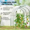 Outsunny Serre de jardin, serre à tomates, bâche renforcée, Voir les images du produit 3