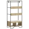 vidaXL Věšák na oblečení Sonoma dub 90x50x180 cm materiál Náhled obrázku produktu 6