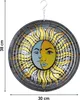 Kinetic Art dzwonki wietrzne wiszące metalowe 3D Słońce i Podgląd zdjęcia produktu 3