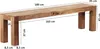 FineBuy Lavice do jídelny z masivního dřeva Akácie 180 x 45 Náhled obrázku produktu 2