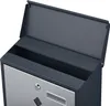 Wiltec Designer Briefkasten V36 Anthrazit und Edelstahl 305 Produktbild-Vorschau 9