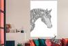 MuchoWow® Poster Pferd - Buchstaben - Weiß - Mädchen - Produktbild-Vorschau 3