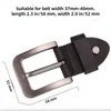 Retro Herren Leder Alloy Gürtelschnalle Kopf Ersatz Stift Produktbild-Vorschau 3