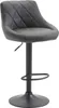 Barhocker Lazio Kunstleder schwarz grau Produktbild-Vorschau 1