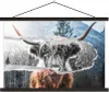 MuchoWow® Textilposter Schottisches Hochlandrind - Kuh - Produktbild-Vorschau 1