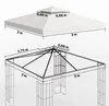 Vervangend dak voor metalen tuinpaviljoen, partytent, Productafbeelding-voorbeeld 3