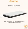 A mattress is shown with text and branding. Produktbild-Vorschau