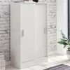 Komoda FineBuy, biała, szerokość 60 cm, z 2 drzwiami Podgląd zdjęcia produktu 2